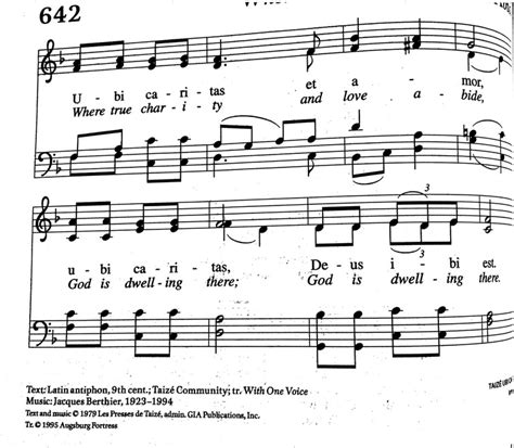 where charity and love prevail|ubi caritas lyrics catholic hymn.
